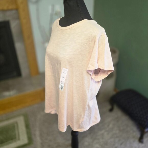 LC Lauren Conrad Soft Pink Slub Tee – Size XXL - Picture 1 of 4